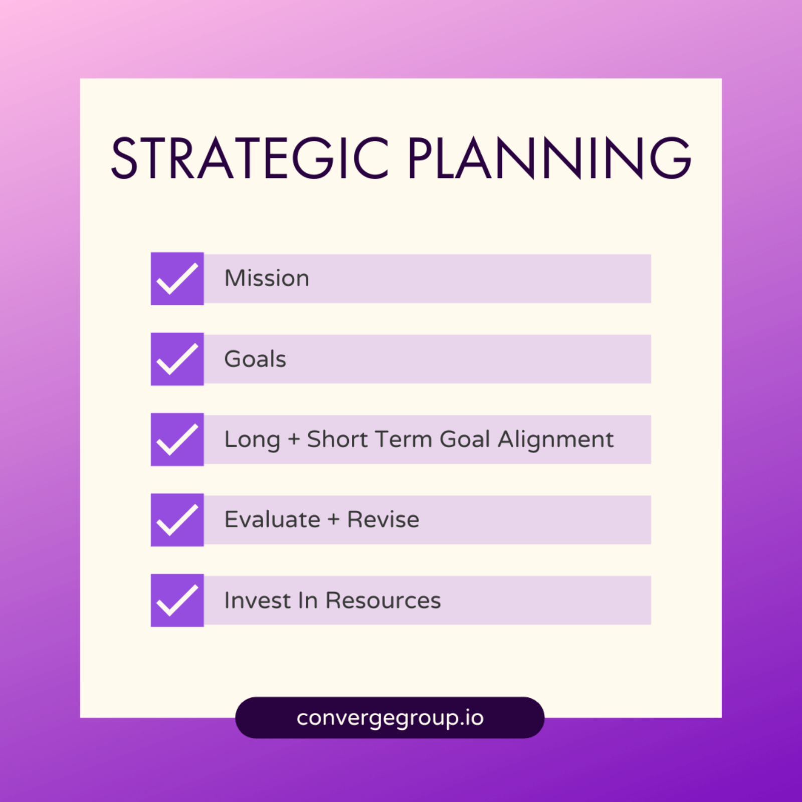 Strategic Planning In Your Business